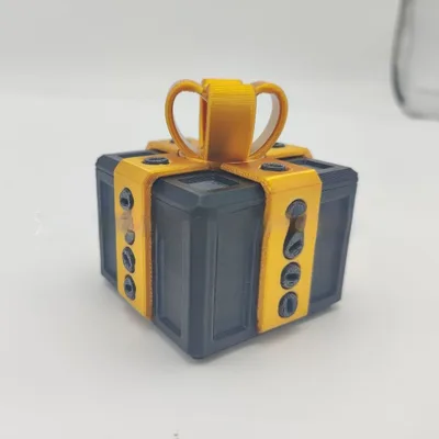 Christmas Spoof Middle Finger Gift Box Black And Gold - Shop at LoveMi