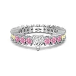 White Gold Color Dy121177Swcs