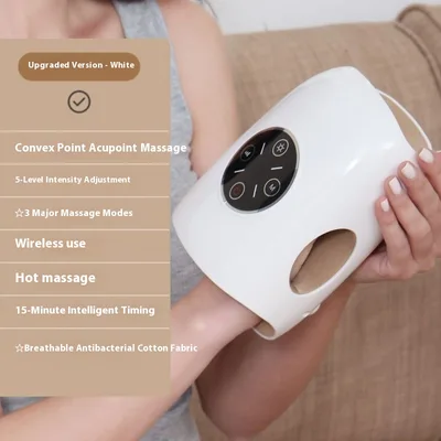 Electric Hand Massage Instrument Multifunctional Airbag Finger Massager White - Shop at LoveMi