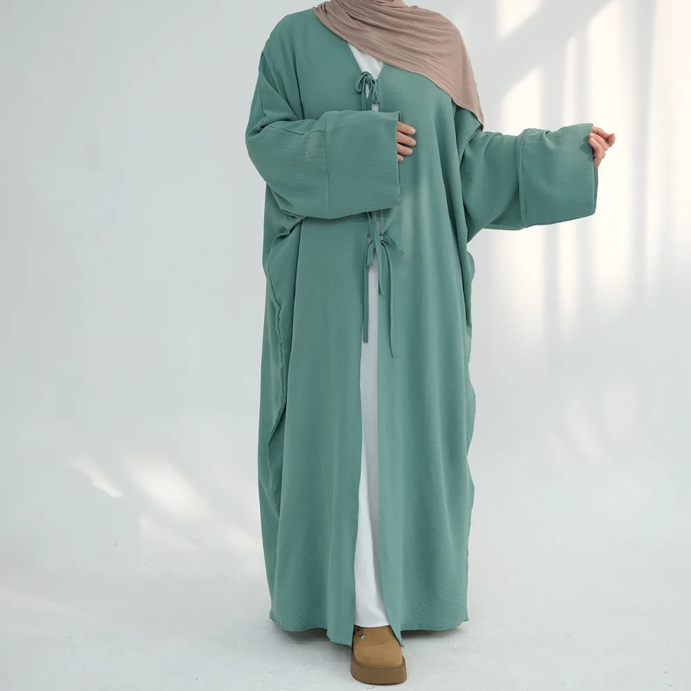 Party Waist controlled Lace up Cardigan Dress Green - Shop at LoveMi
