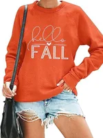 Round Neck Casual Long Sleeve Sweatshirt Christmas - 2 Style