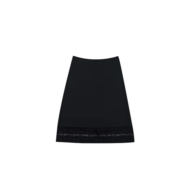 Anti penetration Lace Stitching Underdress Knee length Safety Pants Black - Shop at LoveMi