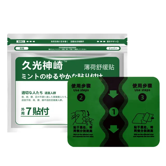 Four Sides Elastic Fabric Japan Pain Relieving Plaster New Jiuguang Mint Paste Cold - Shop at LoveMi