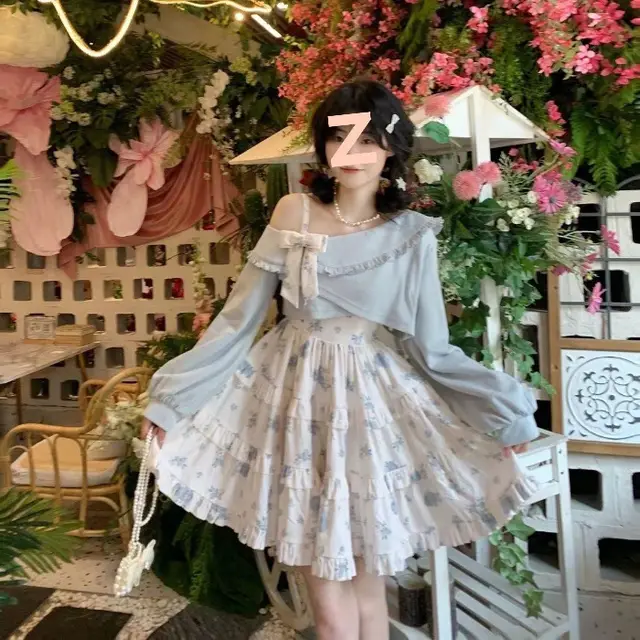 Autumn And Winter Lolita Dresses College Style Floral Suit - Shop at LoveMi
