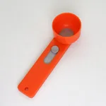 Solid Color Minimalist Home Use Kitchen Built-in Funnel Tool - Narrow Orange