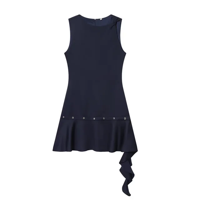Women's Rivet Ornament Asymmetric Short Dress - Shop at LoveMi