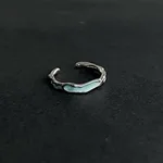 Navy Blue Enamel Ring