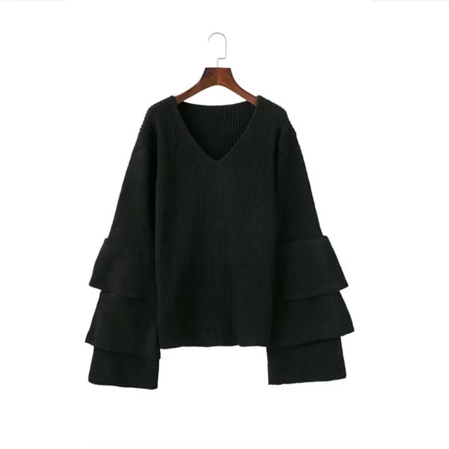 Slimming Jumper Women's Bottoming Sweater Black - Shop at LoveMi