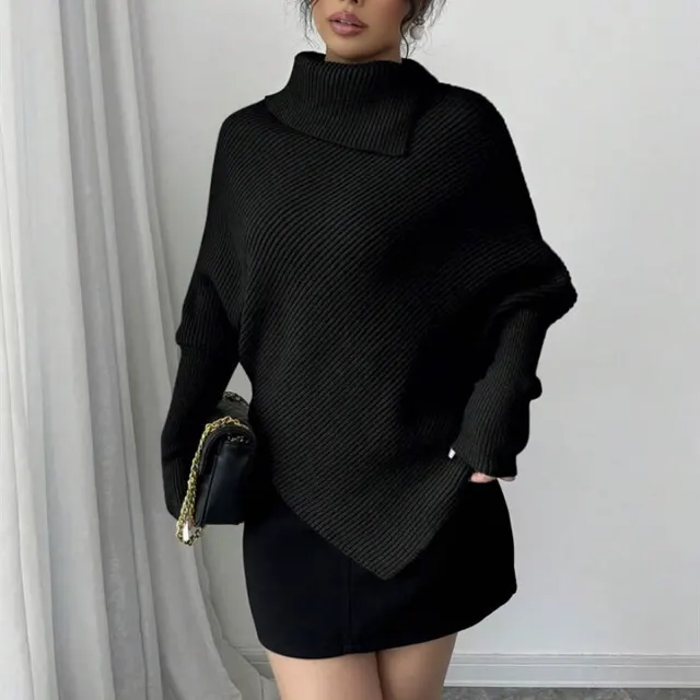 Loose Temperament Niche Soft Glutinous Sweater Top Black - Shop at LoveMi