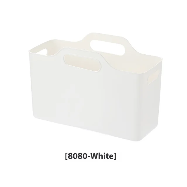 Bathroom Laundry Detergent With Handle Household Sundries Sorting Basket Desktop Cabinet Storage Box White - Shop at LoveMi