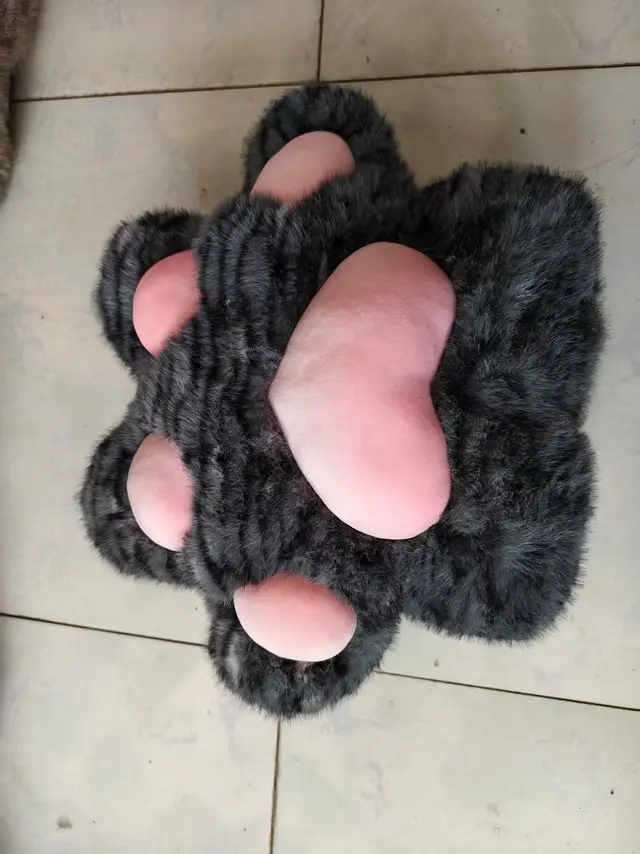 New Soft And Comfortable Cute Cat Claw Pillow Black Leopard Print - Shop at LoveMi