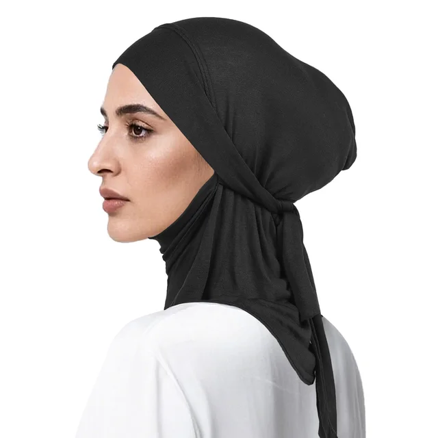 Women's Polyester Hand embroidered Headscarf Black - Shop at LoveMi