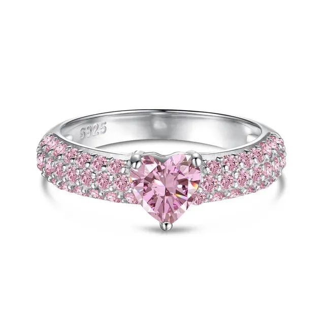 French Love Heart shaped Ring Women Dy120881Swpk - Shop at LoveMi