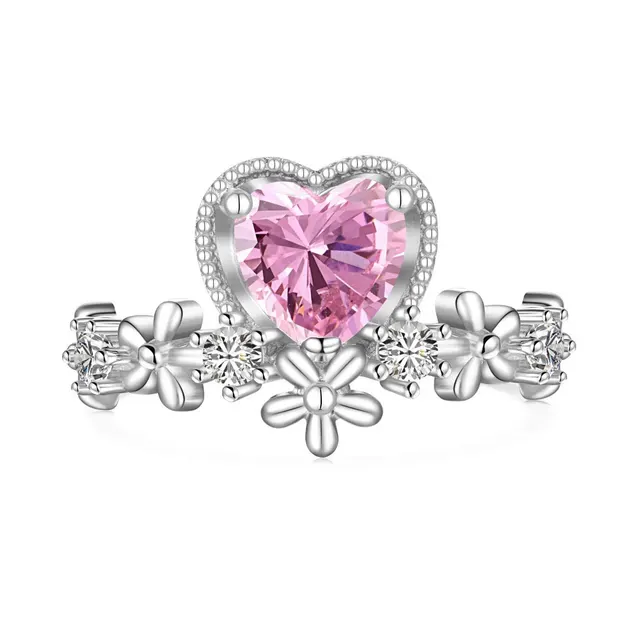 French Love Heart shaped Ring Women Dy121037Swbf - Shop at LoveMi
