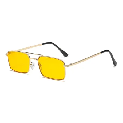 New Fashion Trendy Double Beam Stylish Sunglasses Golden Yellow - Shop at LoveMi