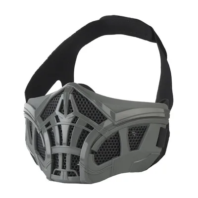 Tactical Half Face Scorpion Protective Mask Gray - Shop at LoveMi