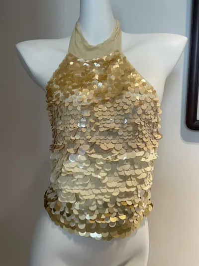 Women's Sleeveless Halter Camisole Gold - Shop at LoveMi