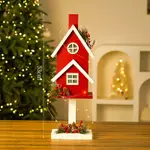 Red Christmas Bird House B