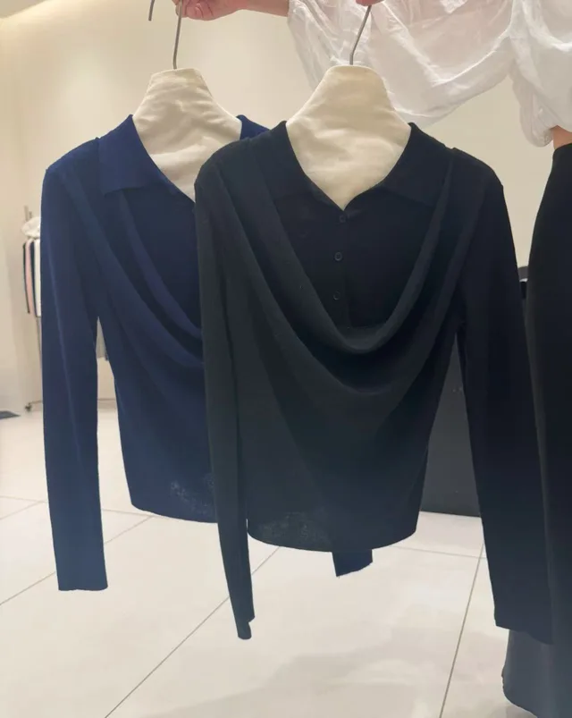 Design Sense Slim Fit Inner Wear Bottoming Shirt Navy Blue - Shop at LoveMi
