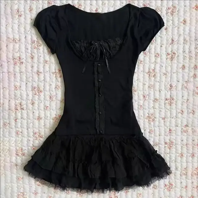 Retro Style Trendy Grace Elegant Slip Dress Black 6 - Shop at LoveMi