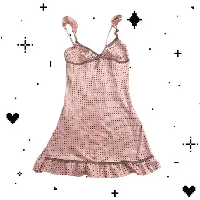 Retro Style Trendy Grace Elegant Slip Dress Pink 1 - Shop at LoveMi