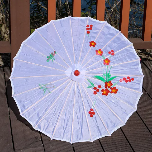 Teaching Props Dance Umbrella Silk Umbrella White - Shop at LoveMi