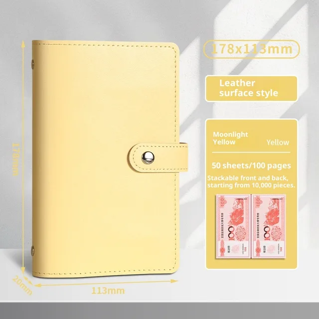 Cash Deposit Book Storage Book Accounting Moonlight Yellow - Shop at LoveMi