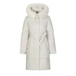 Big Fur Collar Women's Mid-length Winter Loose Korean Style Padded Down Jacket - Beige
