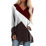 Quality Stitching Long Sleeve V-neck Skirt - G68Z721