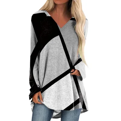 Quality Stitching Long Sleeve V neck Skirt G68Z736 - Shop at LoveMi