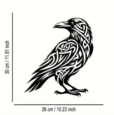 Animal Iron Outdoor Garden Decoration Home Black Silhouette Metal Iron Crafts Crow - Shop at LoveMi