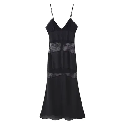 Spring New European And American Style Lace Slim Fit Patchwork Sexy Strap Dress - Shop at LoveMi