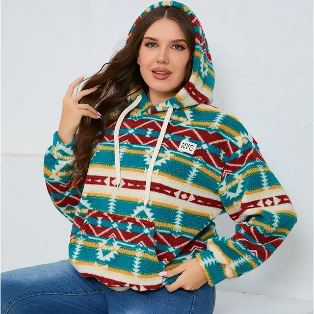 Women's Plus Size Hoodie Pullover 6008 Green - Shop at LoveMi