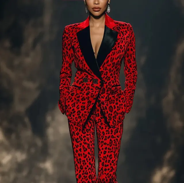 Professional Women's Business Casual Suit Red - Shop at LoveMi