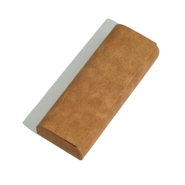 High grade Simple Leather Glasses Case Orange Without Logo - Shop at LoveMi