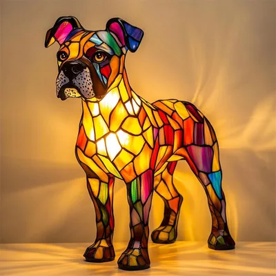 Magic Magic Color Strange Dog Lamp Magic Dog Lamp Boxing Dog - Shop at LoveMi