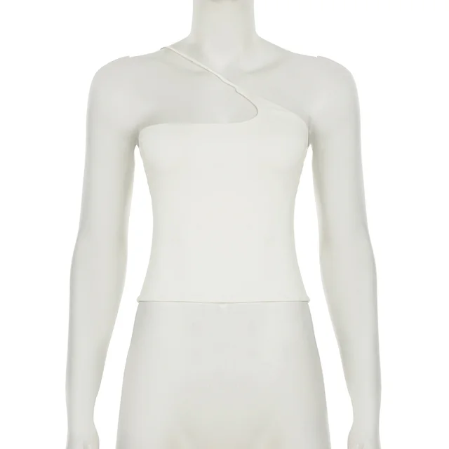 MSYOUCAN Basic Versatile Top For Women Wkt27778 White - Shop at LoveMi