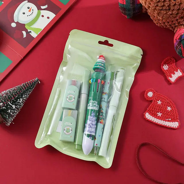 Good looking Avocado Learning Stationery Set Christmas Set 6 Pieces Green - Shop at LoveMi
