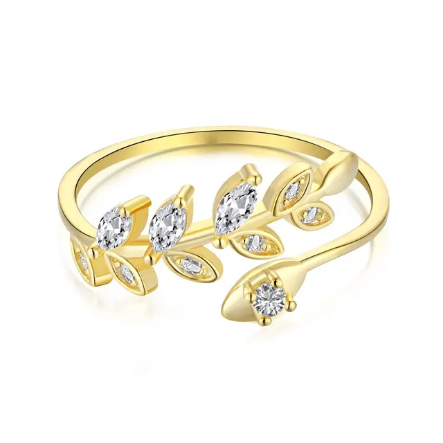 Wheat Diamond studded Ring Women Gold - Shop at LoveMi