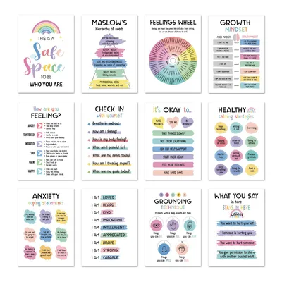12 Mental Health Posters Office Consulting Room Counselor Education Products 02 Mental Health Poster - Shop at LoveMi