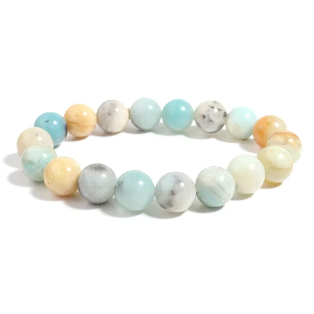 Bohemian Bracelet Colorful Natural Stone Beaded 10Mm - Shop at LoveMi