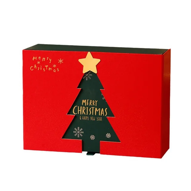 Creative Christmas Double Open Gift Box Internet Celebrity Surprise 35X25X12Cm - Shop at LoveMi