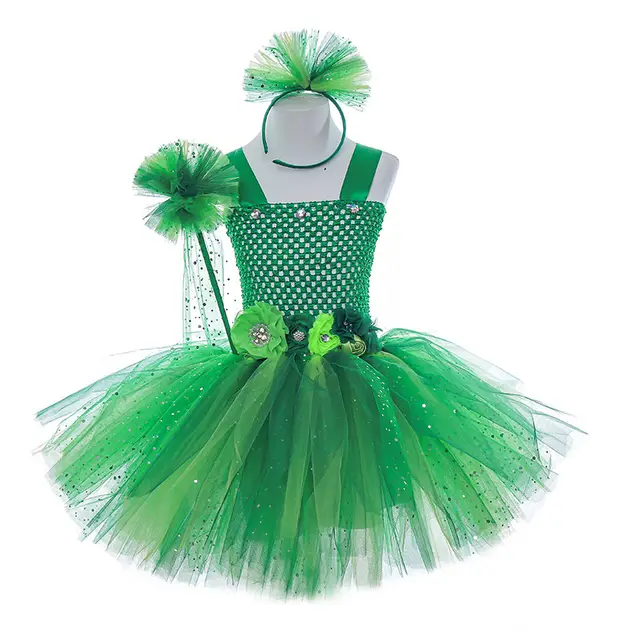 Cute Sequined Western Style Elf Princess Christmas Performance Dress 3Pcs Set - Shop at LoveMi