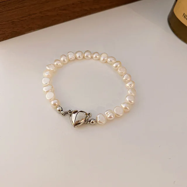 Baroque Freshwater Pearl Zircon Bracelet 25 Bracelet - Shop at LoveMi