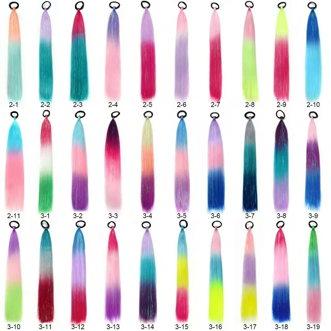 Laser Silk Women's European And American Ponytail Boxing Braid Color Wig - Two Colors 7 - View 1