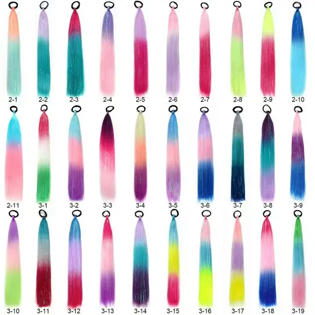 Laser Silk Women's European And American Ponytail Boxing Braid Color Wig Two Colors 7 - Shop at LoveMi