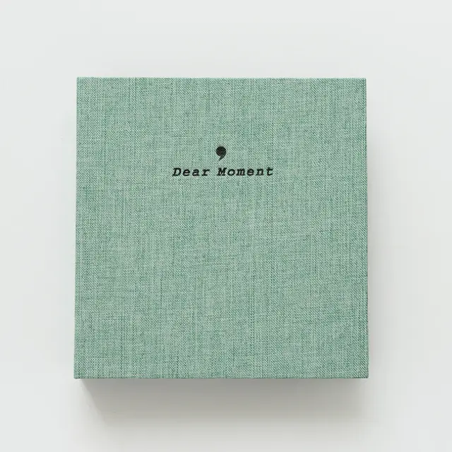 3 inch 5 inch Album Cotton And Linen Loose leaf Pocket Album Green - Shop at LoveMi