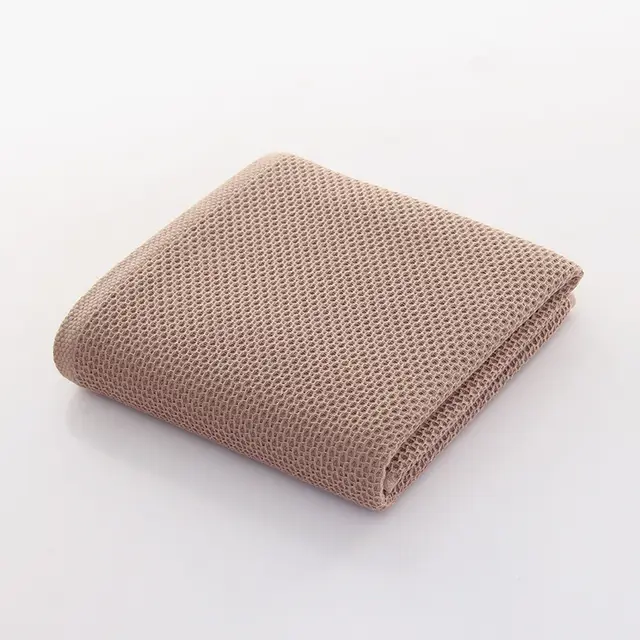 Hotel Absorbent Bath Towel Breathable And Easy To Dry All cotton Beach Towel Brown - Shop at LoveMi