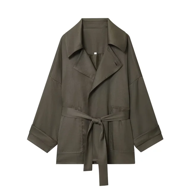 Women's Belt Coat Pleated Trousers Top - Shop at LoveMi