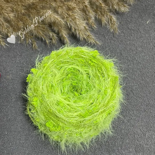 Hand woven Soft Handmade Scarf Bag Card Sleeve Wire Grass Green - Shop at LoveMi